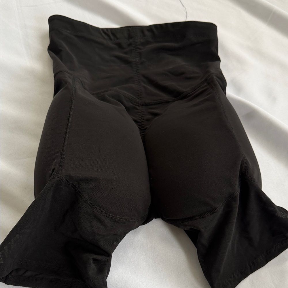 Black High-Waist Women’s Shaping Shorts padded in thighs and bottom.